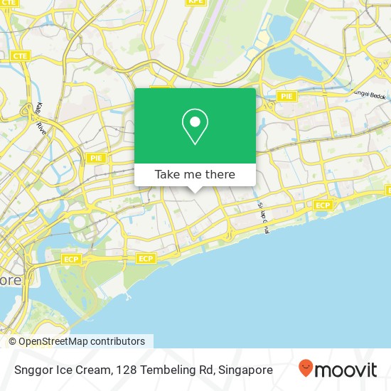 Snggor Ice Cream, 128 Tembeling Rd地图