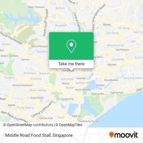 Middle Road Food Stall map
