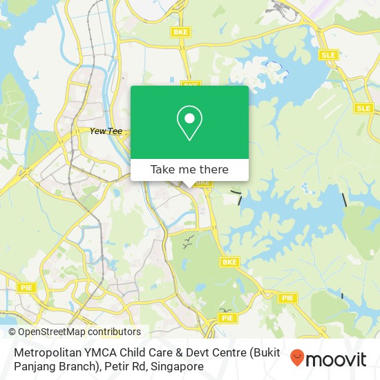 Metropolitan YMCA Child Care & Devt Centre (Bukit Panjang Branch), Petir Rd地图