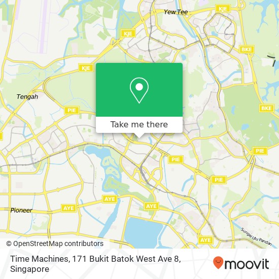 Time Machines, 171 Bukit Batok West Ave 8 map