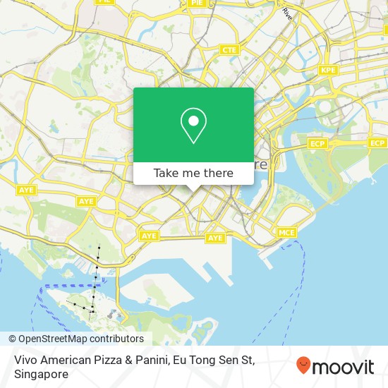Vivo American Pizza & Panini, Eu Tong Sen St地图