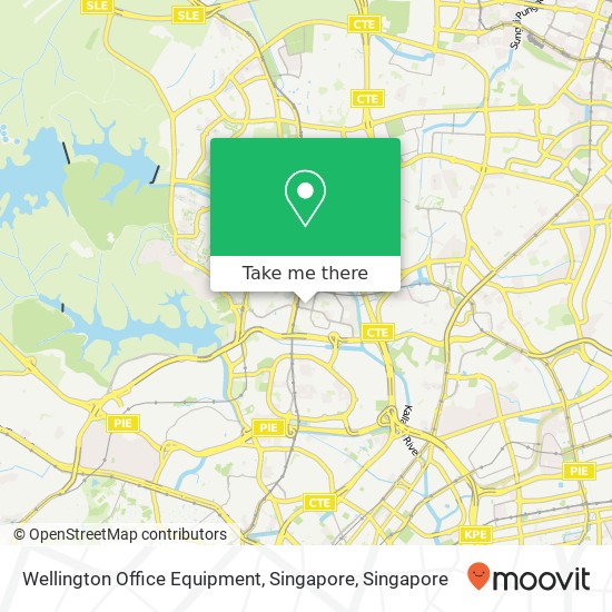 Wellington Office Equipment, Singapore map