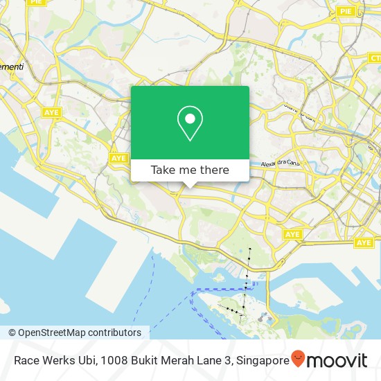 Race Werks Ubi, 1008 Bukit Merah Lane 3地图