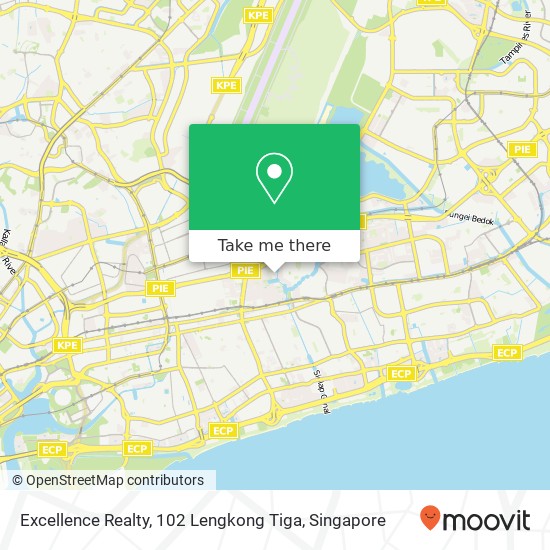 Excellence Realty, 102 Lengkong Tiga地图