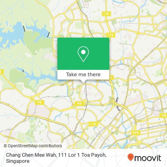 Chang Chen Mee Wah, 111 Lor 1 Toa Payoh map