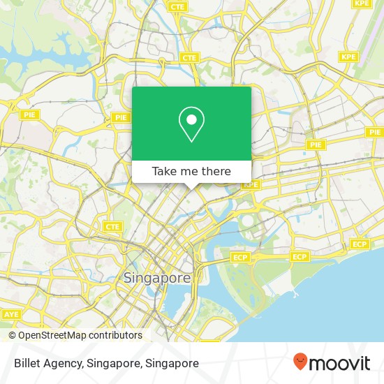 Billet Agency, Singapore map