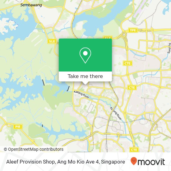 Aleef Provision Shop, Ang Mo Kio Ave 4 map