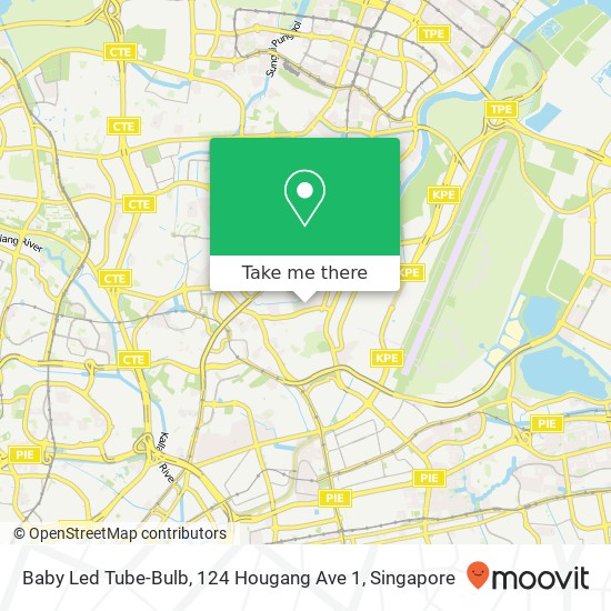 Baby Led Tube-Bulb, 124 Hougang Ave 1地图