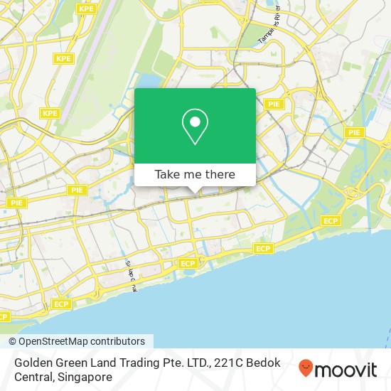 Golden Green Land Trading Pte. LTD., 221C Bedok Central map