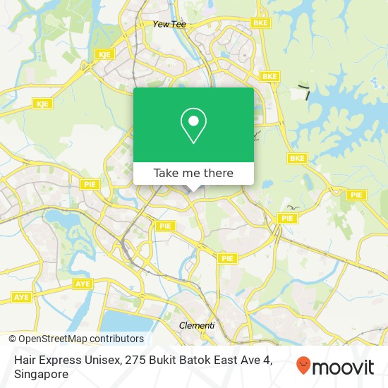 Hair Express Unisex, 275 Bukit Batok East Ave 4 map