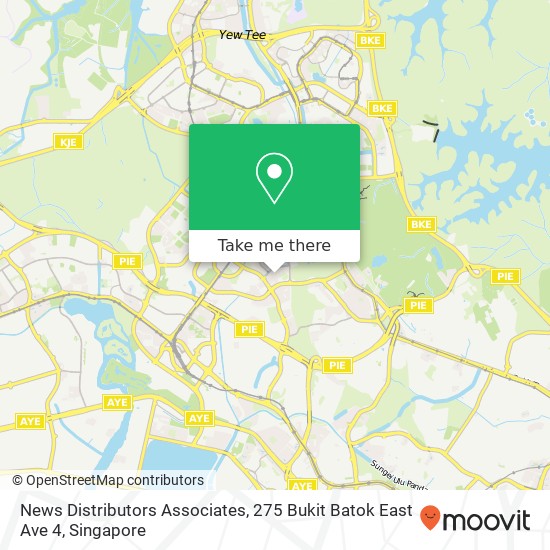 News Distributors Associates, 275 Bukit Batok East Ave 4 map