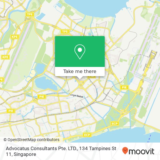 Advocatus Consultants Pte. LTD., 134 Tampines St 11地图