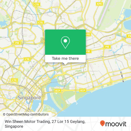 Win Sheen Motor Trading, 27 Lor 15 Geylang map