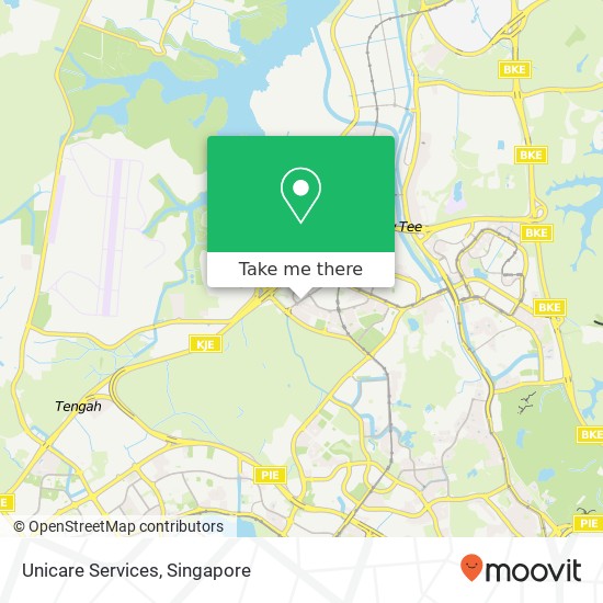 Unicare Services map