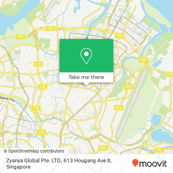 Zyanya Global Pte. LTD., 613 Hougang Ave 8地图