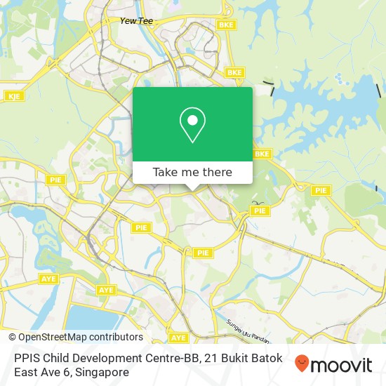 PPIS Child Development Centre-BB, 21 Bukit Batok East Ave 6地图