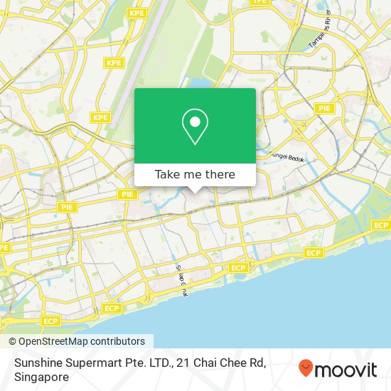 Sunshine Supermart Pte. LTD., 21 Chai Chee Rd map