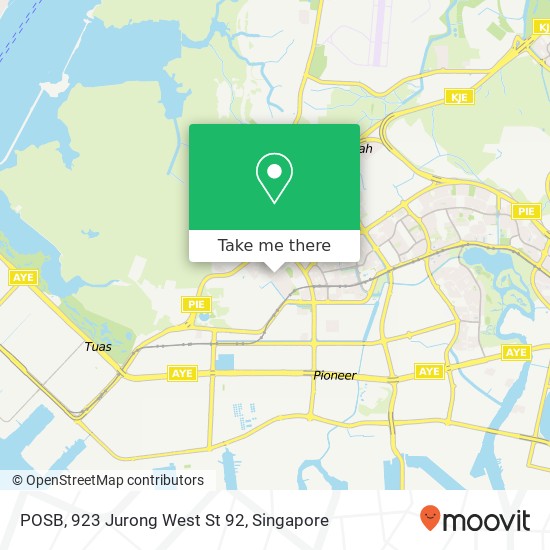 POSB, 923 Jurong West St 92地图