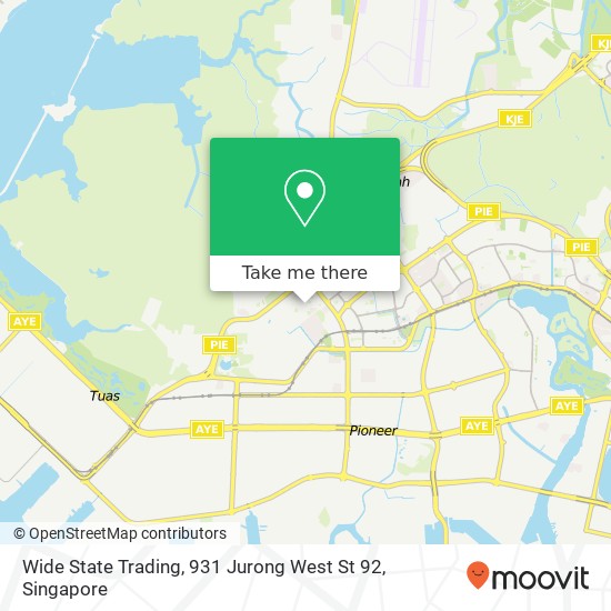 Wide State Trading, 931 Jurong West St 92地图
