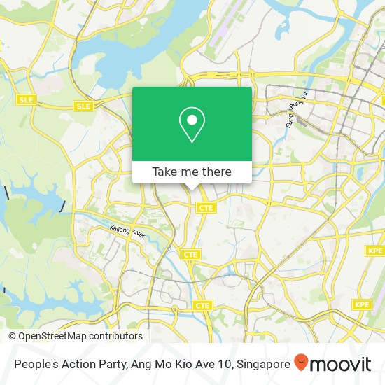 People's Action Party, Ang Mo Kio Ave 10 map