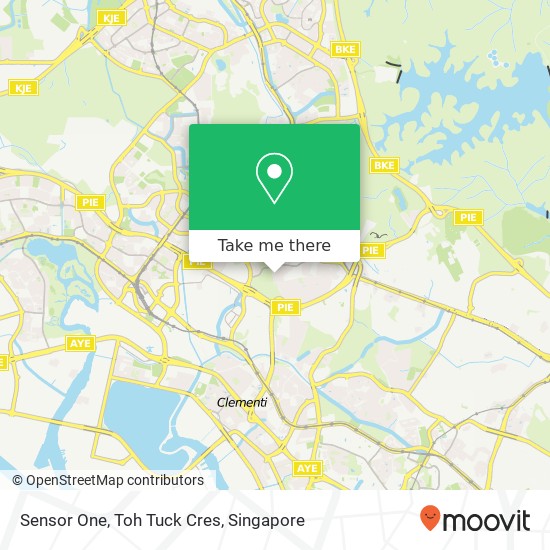 Sensor One, Toh Tuck Cres map