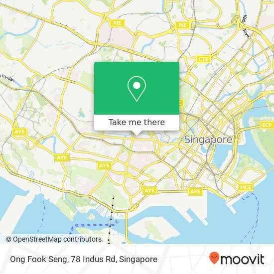 Ong Fook Seng, 78 Indus Rd map