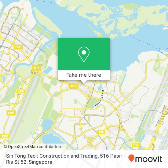 Sin Tong Teck Construction and Trading, 516 Pasir Ris St 52 map