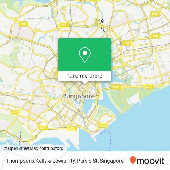 Thompsons Kelly & Lewis Pty, Purvis St地图