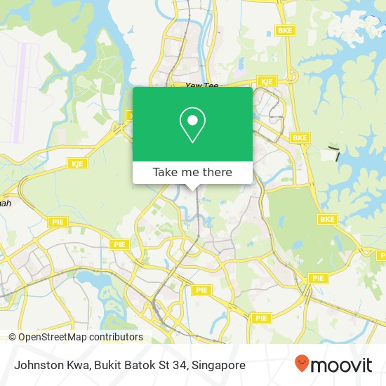 Johnston Kwa, Bukit Batok St 34 map