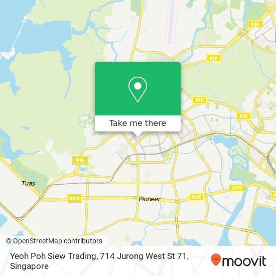 Yeoh Poh Siew Trading, 714 Jurong West St 71地图