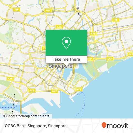 OCBC Bank, Singapore map