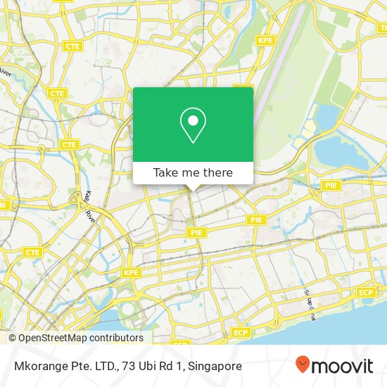 Mkorange Pte. LTD., 73 Ubi Rd 1地图