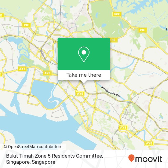 Bukit Timah Zone 5 Residents Committee, Singapore map