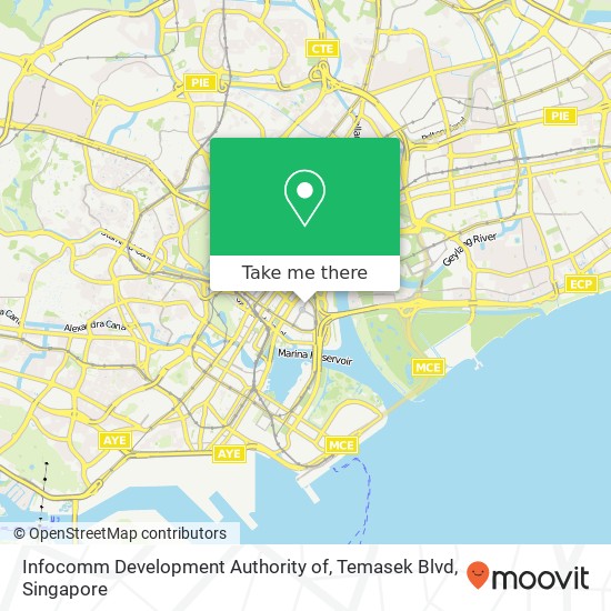 Infocomm Development Authority of, Temasek Blvd地图