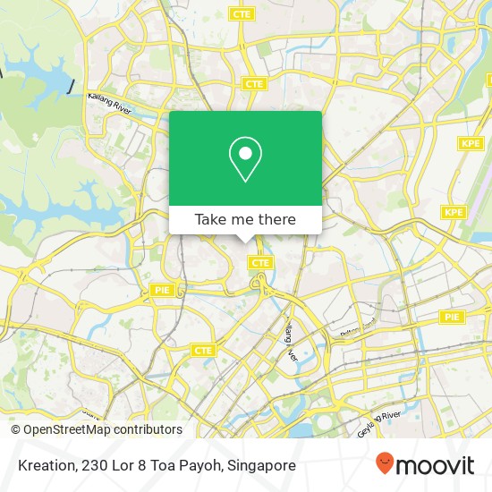 Kreation, 230 Lor 8 Toa Payoh map