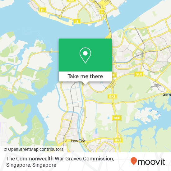 The Commonwealth War Graves Commission, Singapore地图