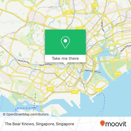 The Bear Knows, Singapore map