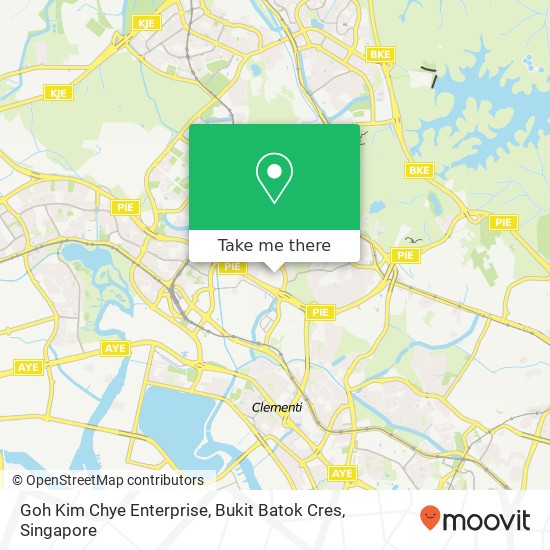 Goh Kim Chye Enterprise, Bukit Batok Cres map