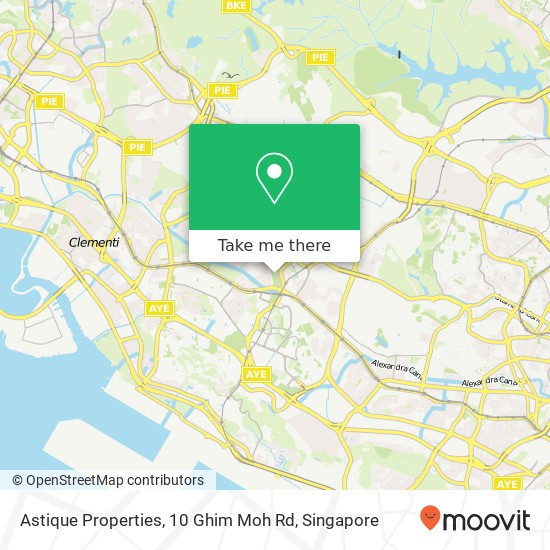 Astique Properties, 10 Ghim Moh Rd地图