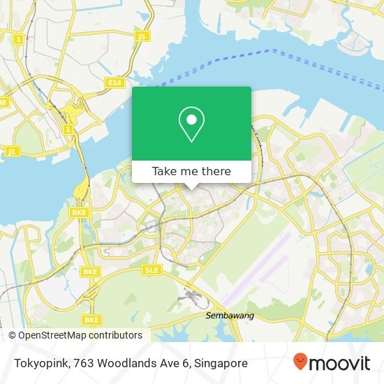 Tokyopink, 763 Woodlands Ave 6地图