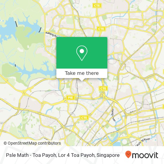 Psle Math - Toa Payoh, Lor 4 Toa Payoh map