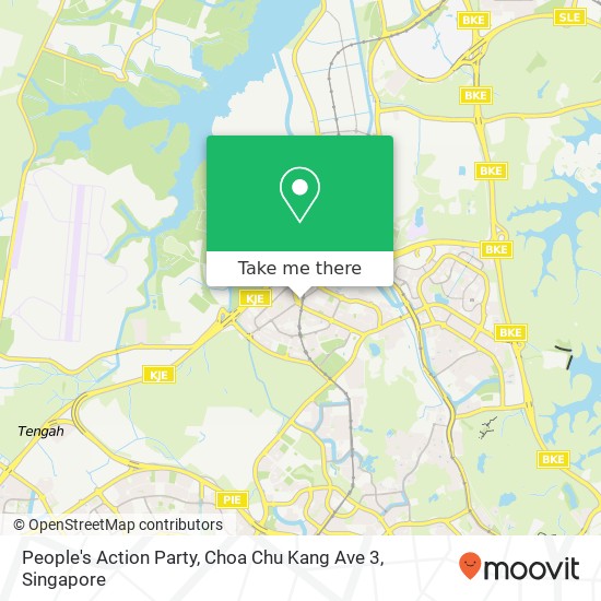 People's Action Party, Choa Chu Kang Ave 3 map