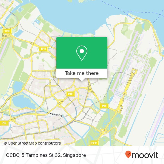 OCBC, 5 Tampines St 32 map