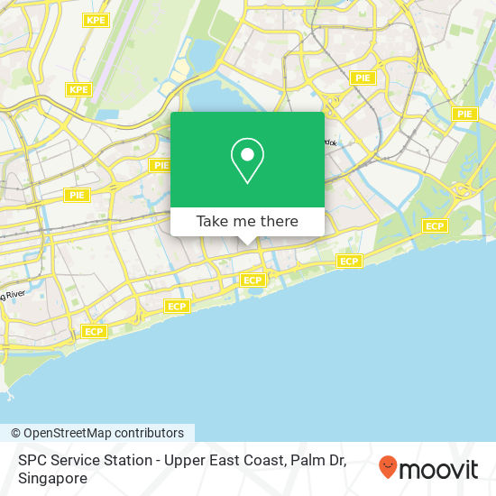 SPC Service Station - Upper East Coast, Palm Dr map