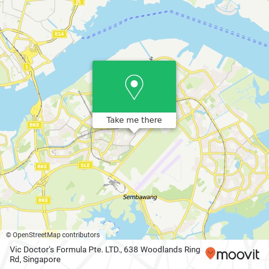 Vic Doctor's Formula Pte. LTD., 638 Woodlands Ring Rd地图