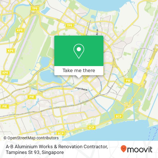 A-B Aluminium Works & Renovation Contractor, Tampines St 93 map