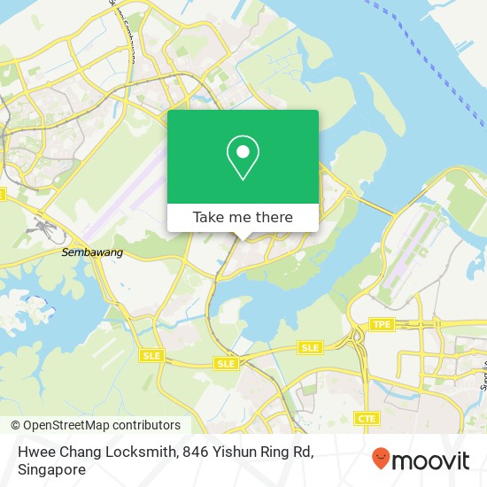 Hwee Chang Locksmith, 846 Yishun Ring Rd map