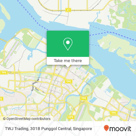 TWJ Trading, 301B Punggol Central map