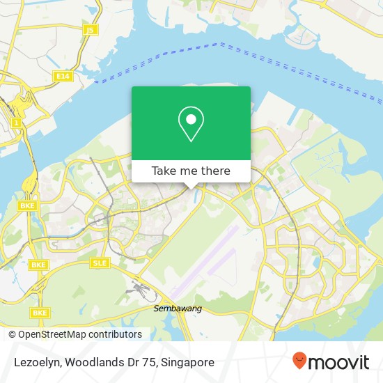 Lezoelyn, Woodlands Dr 75 map