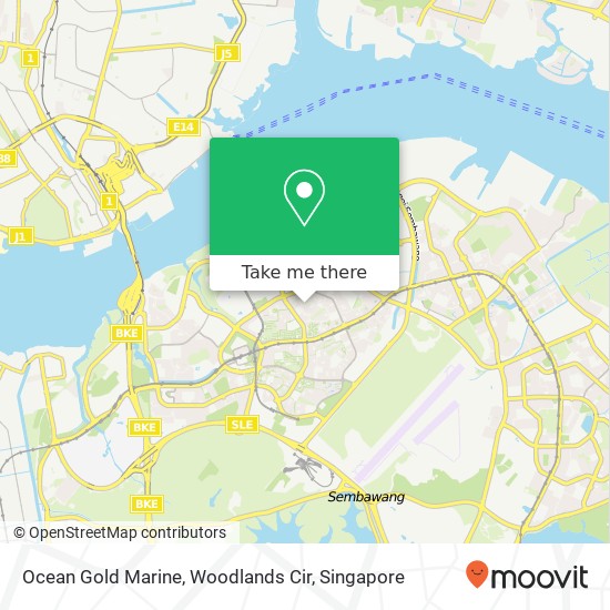 Ocean Gold Marine, Woodlands Cir map